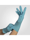 Boîte de 100 gants nitrile bleu L non poudré pour les professionnels de santé