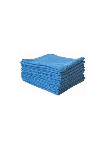 Blue Woven Microfiber Cloth 38 x 38 230gr - Set of 5