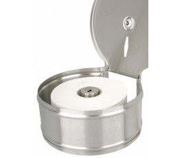 Distributeur de papier toilette en inox pour rouleaux Jumbo 400m