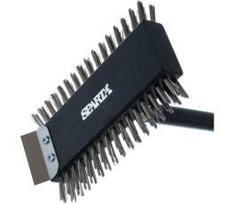 Stainless steel grill scraper brush