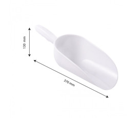 White plastic shovel 37x13 cm