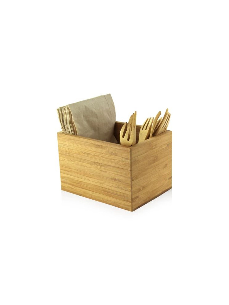 Bamboo utensil holder 160 x 120mm H105mm