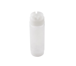 Squeeze 35 cl translucent - Valve cap - 2 openings - 1 hole - Pack of 6