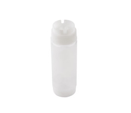 Squeeze TableCraft 355 ml translucide - 2 ouverture 1 valve - Lot de 6