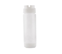 Squeeze TableCraft 355 ml translucide - 2 ouverture 1 valve - Lot de 6