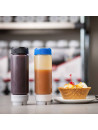 Squeeze TableCraft 355 ml translucide - 2 ouverture 1 valve - Lot de 6