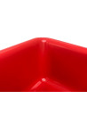 Red Flat Food Contenair - 48.5 X 33.5 X 7.5 Cm