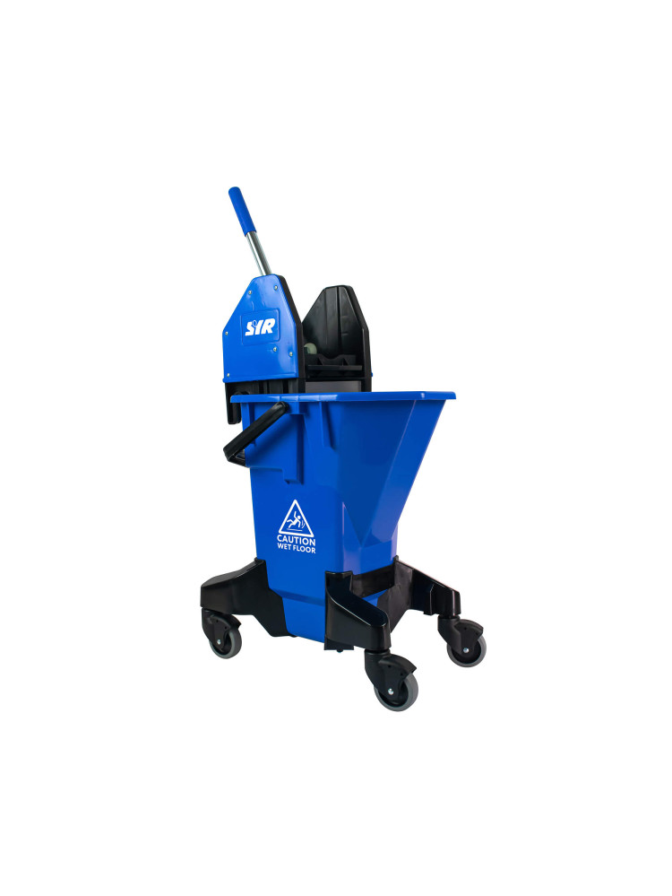 Chariot de nettoyage bleu 16 L avec presse essoreuse, SYR | Vue principale