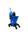 Chariot de nettoyage bleu 16 L avec presse essoreuse, SYR | Vue principale