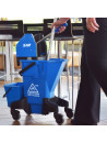 Chariot de nettoyage bleu SYR avec roues pivotantes
