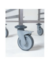 GN 1/1 stainless steel ladder - 8 runners with upper shelf
