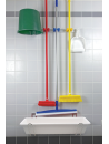 Kit bac désinfection blanc 15L et support mural inox