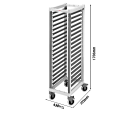 Cambro GN 1/1 ladder - 18 levels 73 x 43.8 x 170.7 cm Grey
