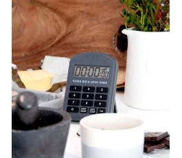 Large timer with black alarm - Magnetic back with kickstand