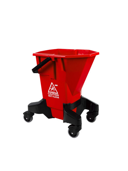 Chariot de nettoyage rouge à roulette sans presse, 16 L, SYR | Vue principale Chariot de nettoyage rouge à roulette sans presse, 16 L, SYR | Vue principale