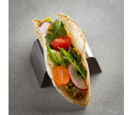 Support tacos, 1 ou 2 tacos, TableCraft, matière en inox qui supporte les fortes températures