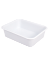 Divider bin without lid white plastic 53x41x14cm 20 L
