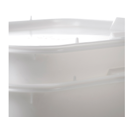 Divider bin without lid white plastic 53x41x14cm 20 L