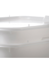 Divider bin without lid white plastic 53x41x14cm 20 L
