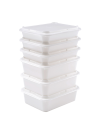 Divider bin without lid white plastic 53x41x14cm 20 L