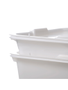 Divider bin without lid white plastic 53x41x14cm 20 L