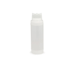 Pack of 3 \"Dualway\" type translucent squeeze bottles with 3 outlets 500 ml