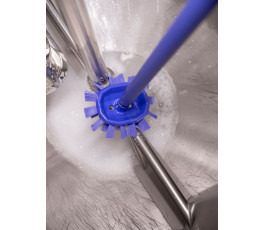 Vikan blue bowl brush - 190 mm - Hard