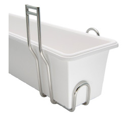 Kit bac désinfection 15L + support mural inox