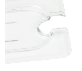 Couvercle avec encoche en polypropylène CAMBRO pour bac GN 1/9