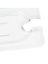 Couvercle avec encoche en polypropylène CAMBRO pour bac GN 1/9