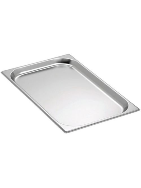 Bac inox 18/10 GN 1/1 Profondeur 20mm 2.8L Bac inox 18/10 GN 1/1 Profondeur 20mm 2.8L