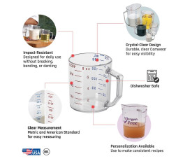 Pichet doseur gradué 225 ml Cambro