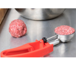 Cuillère doseuse 40 ml en inox - Rouge - Vollrath