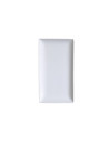 Rectangular dinner plate white porcelain 21x13 cm Edina Pro.mundi-Pack of 12