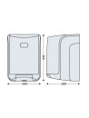 Dévidoir JVD Maxi Cleanline Blanc