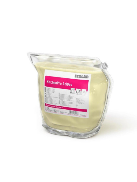 ECOLAB KitchenPro AziDes - Détergent Désinfectant Détartrant - 2 x 2L