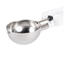 White Squeeze Handle Disher - 4.7 oz.