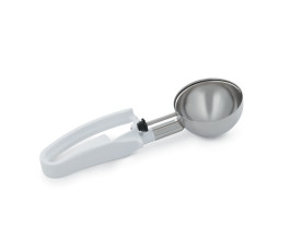 White Squeeze Handle Disher - 4.7 oz.