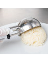 White Squeeze Handle Disher - 4.7 oz.