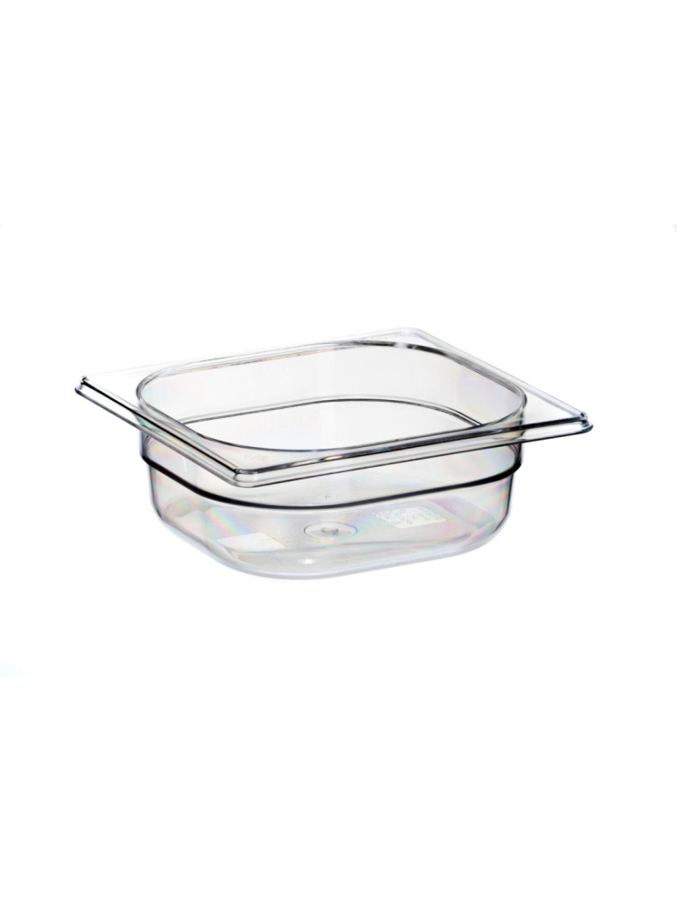 1/6 GN Gastronorm Tray in BPA-free Tritan 65mm deep
