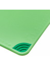 Green cutting board, anti-slip corners, with hook