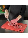 Red cutting board, anti-slip corners, with hook