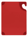Red cutting board, anti-slip corners, with hook