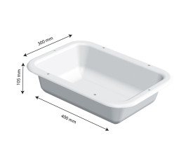 Gilac 7L divider bin - 400 x 300 mm - Depth 105 mm