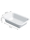 Gilac 7L divider bin - 400 x 300 mm - Depth 105 mm
