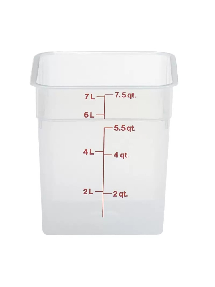 Conteneur Cambro 7.6L blanc translucide polypropylène
