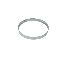 Cercle à mousse en inox Gobel - épaisseur 10/10e - Ø180 mm h45 mm