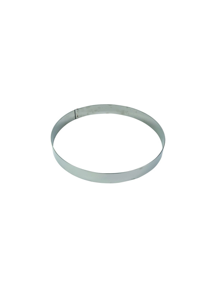 Cercle à mousse en inox Gobel - épaisseur 10/10e - Ø180 mm h45 mm