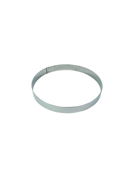 Cercle à mousse en inox Gobel - épaisseur 10/10e - Ø180 mm h45 mm