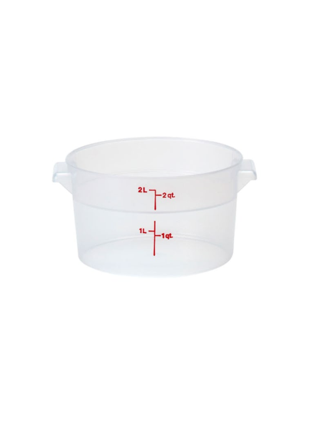 Bac rond gradué en polypropylène Cambro 2L